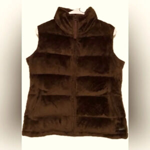 Athleta down feather puff vest medium